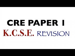 CRE PAPER 1 2020 | cre paper 1 2021 | cre paper 1 questions an| kcse cre paper 1 2020 marking scheme