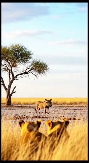 MR WARTHOG WITH LIONS 😂