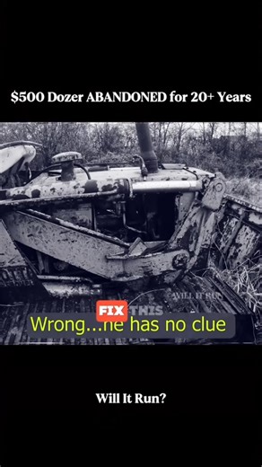 willitrun on Instagram: "Abandoned Dozer Sitting 20 years #restoration #engine #repair #recovery #old #willitrun #rebuild"