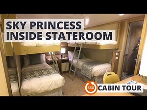 Sky Princess inside cabin tour 360 VR