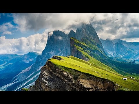 ALPS & DOLOMITES (Drone + Timelapse) Heavenly Nature Relaxation™ 5 Minute Short Film in 4K UHD