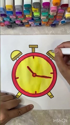 Coloring a Cute Alarm Clock ⏰✨ | Fun and Relaxing Coloring Video