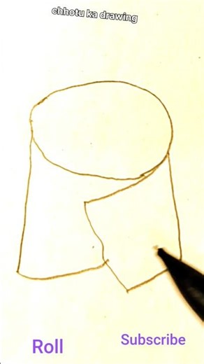 roll drawing # easy drawing 🥰# simple drawing 🤣