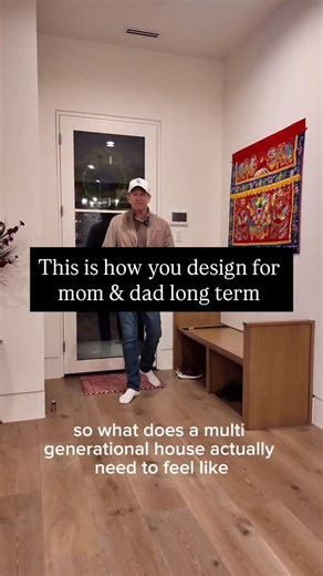 This multigenerational suite features two private entrances, one off the front drive and one opening directly to the pool. Inside, you’ll find a full kitchen, living room, bedroom, study, safe room, and everything mom and dad need to feel right at home. Comfort, privacy, and proximity, done right. #leconstructionllc #luxuryhomes #construction #multigenerationalliving | LE Construction, LLC