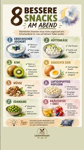 🌙 8 HEALTHY EVENING SNACKS – WITHOUT A GUILT!