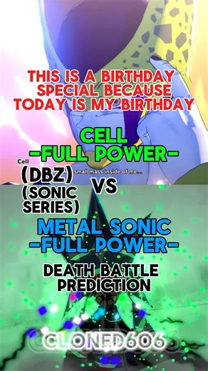 Cell vs Metal Sonic death battle prediction #edit #dragonballz #sonicverse #deathbattle