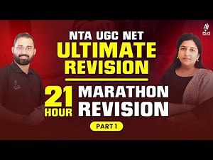 NTA UGC NET Ultimate Revision | 21 Hour Marathon Live - Part 1 | Paper 1