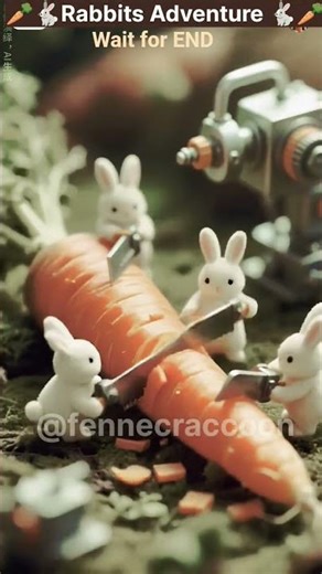 🥕🐇Cute Rabbits making juice 🐇🥕🍹#shortvideo #youtubeshorts #trending #ai