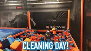 1.3K views · 6 comments | Once a month, we remove all the blocks from our foam pit, sweep and sanitize the bottom, inspect and sanitize each block, then throw them back in for more high-flying fun. Keeping Sky Zone sparkling clean is our priority because your health and safety are our number one concern! | Sky Zone Madison | Facebook