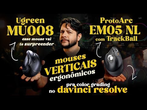 Mouses Verticais Ergonômicos Ugreen MU008 e ProtoArc EM05 NL | Vale a Pena em 2025?