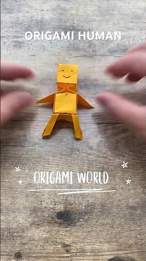 ORIGAMI HUMAN EASY TUTORIAL STEP BY STEP | DIY PAPER HUMAN ORIGAMI PAPERCRAFT | ORIGAMI WORLD