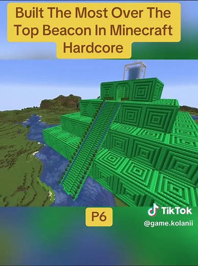 Build The Most Over The Top Beacon in Minecraft Hardcore