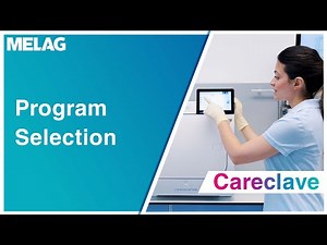 Careclave: How to select a program | MELAG Careclave Tutorial