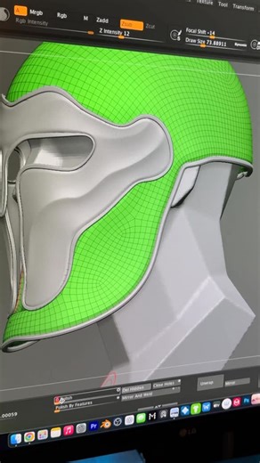 Michael Wong on Instagram: "Playing with smooth groups brush and z modeler in zbrush on desktop #3dsculpting"