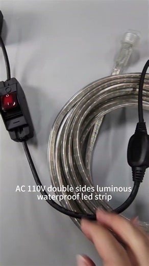 Factory wholesale customization AC110V double sides luminous waterproof led strip#constructionled