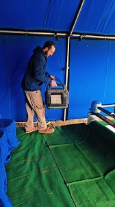 This video is the final steps to setting up a committal service on a 25° day in Central Indiana #Ven | Alenda Scope