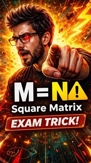 Class 11/12 Maths – Square Matrix Explained with Example