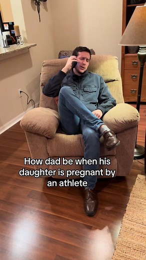 2.6M views · 136K reactions | How dads behave when their daughters get pregnant #reels #pregnant #daughter #funny #athlete #viralreels | Joe Rauth | Facebook