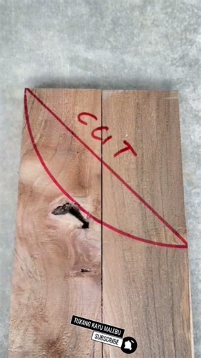 An easy way to make a fitting angled line with a piece of string #woodworking #wood #classicwood