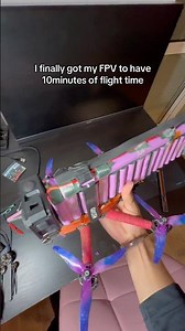 The flight time of an FPV drone is impressively short 🤯 #fpvdrone
