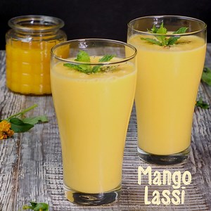 379K views · 1K reactions | Whip up a delicious mango lassi at home with a handful of ingredients and slake your thirst in just a few minutes. Easy Mango Lassi—thick, creamy, and smooth. | Yummefy | Facebook