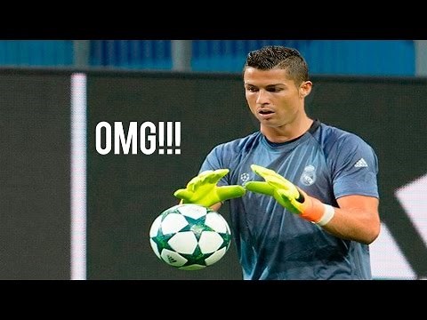OMG!! CRISTIANO RONALDO PLAYS AS A GOALKEEPER! MUST WATCH!