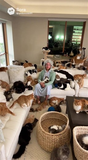 Jake Paul's Grandma and His Cats