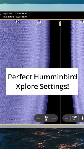 Perfect Humminbird Xplore Settings!