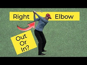 Right elbow on backswing