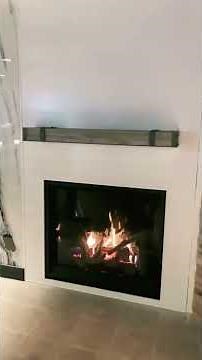 Napoleon Elevation X 42” Gas Fireplace | Stoll Shiplap Wall Surround & Shelf | Showroom Display