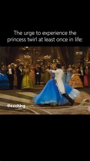 Exciting on Instagram: "🎬 Fun fact: “Cinderella (2015)” The iconic first dance between Cinderella and Prince Kit was one of the most difficult scenes to film due to the constraints of the elaborate costumes. Costume designer Sandy Powell created eight versions of Cinderella’s massive blue ball gown, with each one requiring over 270 yards of fabric. The dress was deliberately designed to “float” behind Lily James as she ran and move gracefully as she danced. Actress Lily James had to wear a tigh