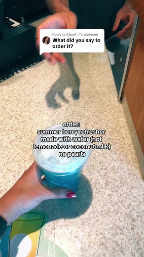 How to Order the New Blue Refresher at Starbucks