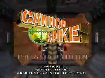Cannon Spike (Gunspike in Japan) launched in arcades in 2000 on Sega NAOMI hardware by Psikyo. Capcom brought the exact same top-down multi-directional shooter to Dreamcast later that year, letting you play as Street Fighter icons like Cammy to blast terrorist robots with unique specials, lock-on shots and huge bosses. It became the very last official Dreamcast game released in Europe in 2002.