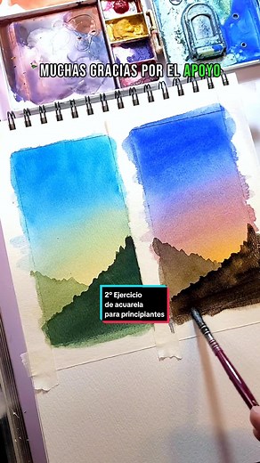 En este nuevo ejercicio de acuarelas para principiantes te explico como pintar 2 tipos de atardeceres y evitar que la mezcla de color azul y amarillo tome un tono verdoso. Los colores que utilice son Primer atardecer: Azul Ceruleo Amarillo Ocre Verde Viridian Azul de Prusia Segundo atardecer: Azul Cobalto Rojo Carmín Amarillo Ocre Verde Viridian Tierra Siena Tostada #ejercioprinicipianteacuarela #ejerciciosprincipiantesenacaurela #tutorialacuarela #acuarela #acuarelas #demoacuarelas #tutorialdea