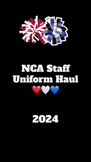 NCA Staff Uniform Haul! #cheerleading #ncastaff #cheer #fyp #cheerleader #haul
