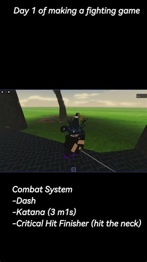 Day 1 of making a fighting game (HAS A LITTLE GORE!) #roblox #robloxdev #robloxstudio #shorts