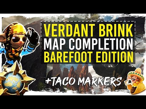 Guild Wars 2 - Verdant Brink Map Completion (Non-Mount) with TacO Markers