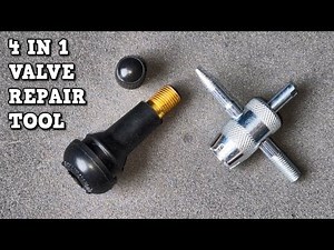 Using a 4 In 1 Tire Valve Repair Tool