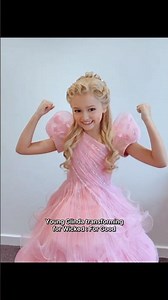 Young Glinda transforming for Wicked : For Good #arianagrande #wicked #scarlettspears