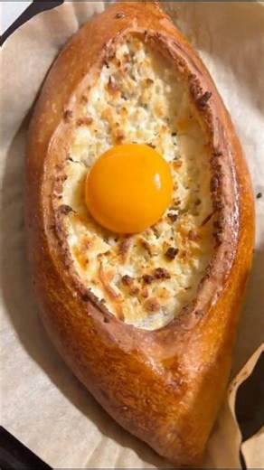 The Ultimate Georgian Cheese Boat 🧀#foodrecipe #khachapuri #cheese