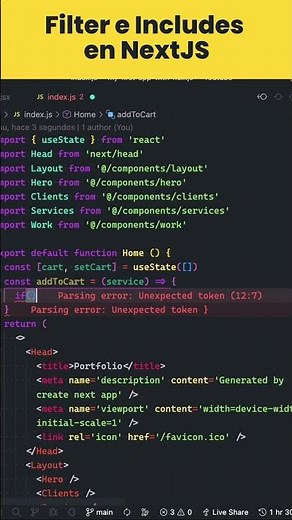 Aprende a filtrar y buscar datos con Filter e Includes en Next.js