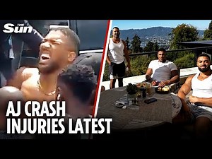 Anthony Joshua injury update after horror crash that killed close friends as Jake Paul sends message