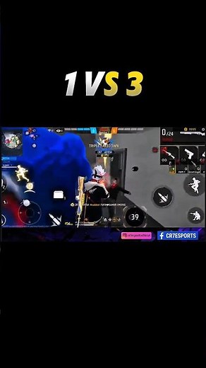 INSANE 1v3 Clutch in Free Fire 🔥😳 | Best Clutch Ever!