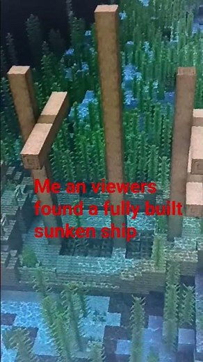 We Found A Fully Built Sunken Ship In Minecraft