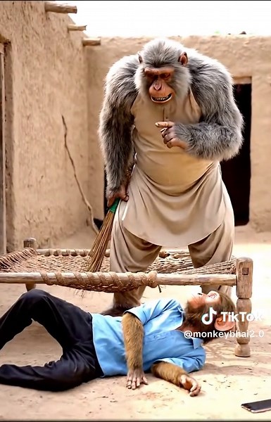 Kon Kon Sara Din Mobile Pr Laga Rehta Hy?😂😂|#aimonkeytrend #funnyvideos #monkeyinterviews #funnybandarvideos #mazahiyabandar