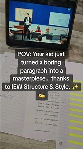How IEW Structure & Style Turns Writing from Overwhelming to Magical ✨ #homeschooling #sahm #momlife
