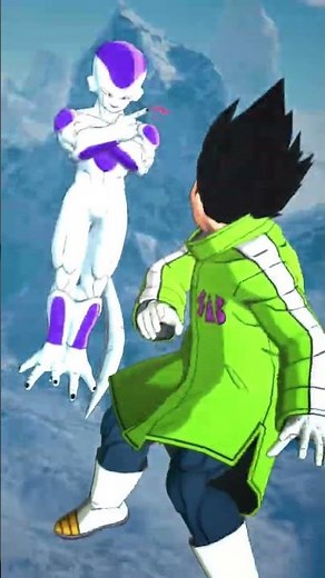 Frieza’s Death Beam Catches Vegeta Off Guard 😱🔥#shorts #dragonball