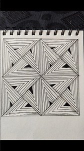 “Triangular Echoes: A Line Art Study”#GeometricArt #TriangleDesign #InkDrawing #AbstractPattern