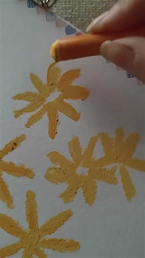 Easy & Relaxing Oil Pastel Flower Art Tutorial for Beginners #menorahcreatif #menorahsketchbook