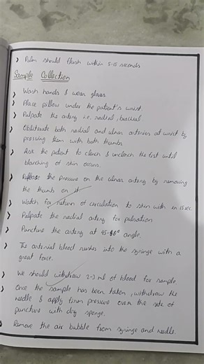 Blood gas Analysis 🍁 #nursing #professional